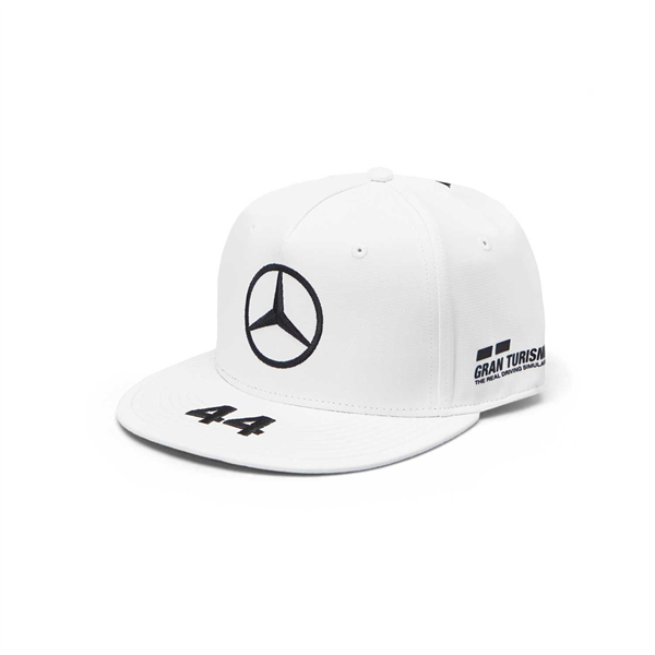 Šiltovka Mercedes-AMG F1 Team Lewis Hamilton Flatbrim biela