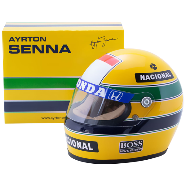 Mini helma Ayrton Senna 1988 scale 1/2