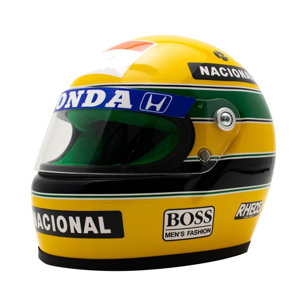 Mini helma Ayrton Senna z roku 1990 Scale 1:2