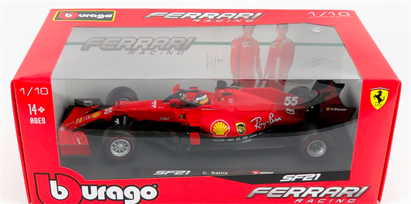 BBurago Model Scuderia Ferrari SF21 Sainz