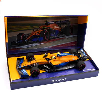 MINICHAMPS Model Mclaren  Lando Norris F1 Team MCL35M Formula 1 Bahrain GP 2021 Limited Edition 1/18
