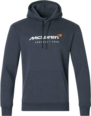 Mikina McLaren Core Essential Hoody Full Team Logo PHANTOM