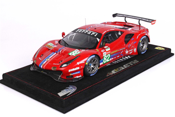 BBR Model Ferrari 488 LM GTE PRO Team RISI 24H Le Mans 2020