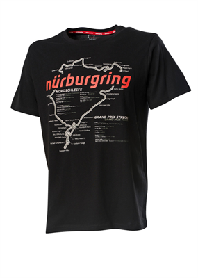 Tričko Nürburgring Racetrack čierne