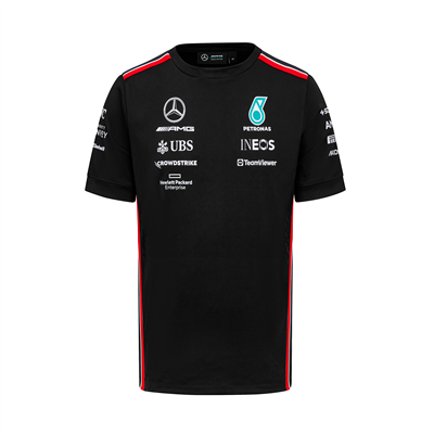 Tímové tričko Mercedes AMG Petronas F1 Team 2023 čierne
