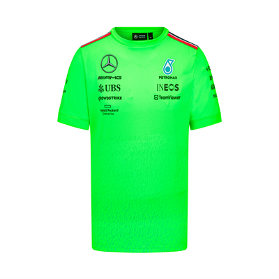 Tímové tričko Mercedes AMG Petronas F1 Team 2022 Volt zelené