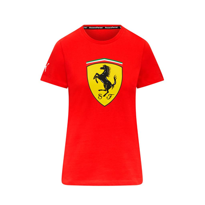 Dámske tričko Scuderia Ferrari Big Shield červené