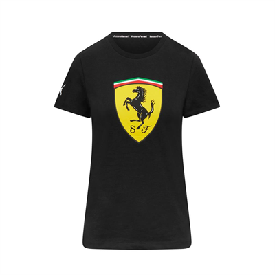 Dámske tričko Scuderia Ferrari Big Shield čierne