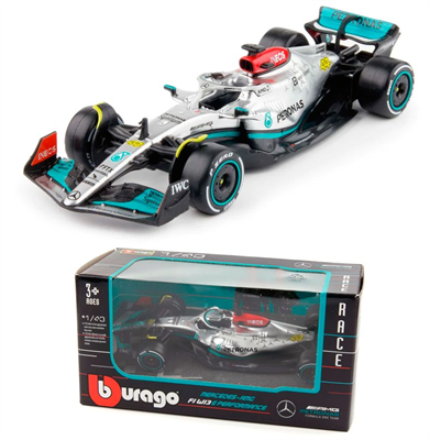 Bburago model Mercedes AMG F1 W13 E Performance 63 Lewis Hamilton 2022