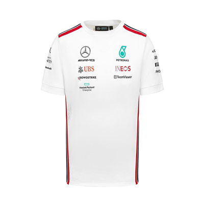 Tímové tričko Mercedes AMG Petronas F1 Team 2023 biele