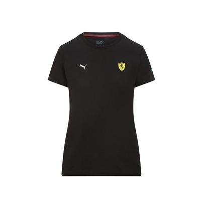 Dámske tričko Ferrari čierne shielld