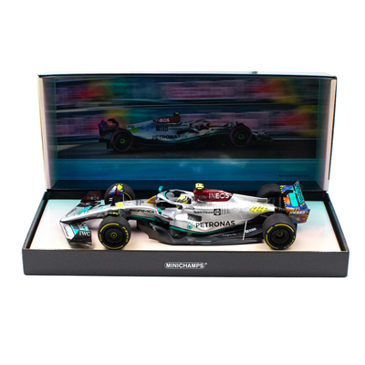 Minichamps Model Lewis Hamilton Mercedes AMG Petronas W13 Formula 1 Miami GP 2022 Limited Edition 1/18