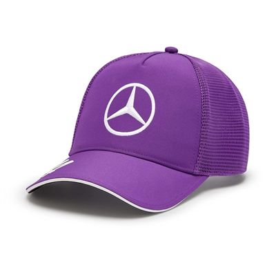 Tímová šiltovka AMG Mercedes Petronas Lewis Hamilton trucker purple