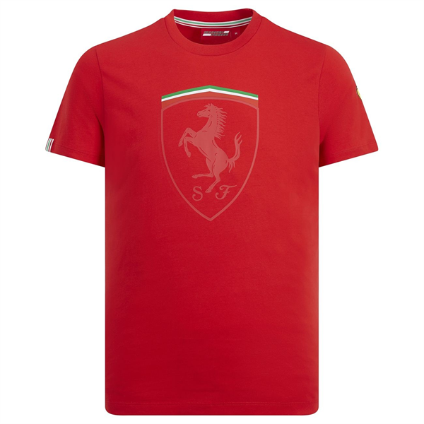 Tričko Scuderia Ferrari Shield červené