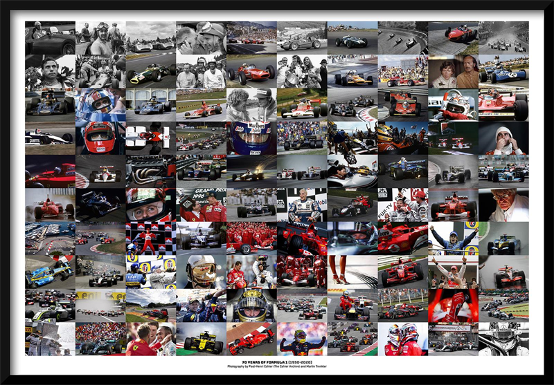 Plagát 70 Years of Formula 1 (1950-2020)