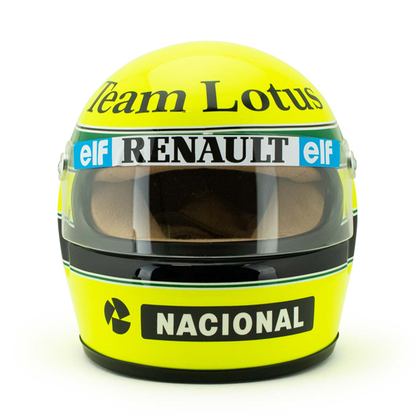 Mini helma Ayrton Senna 1985 Scale 1:2