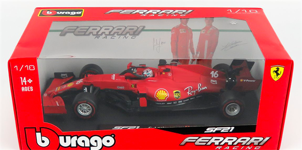 BBurago Model Scuderia Ferrari SF21 Leclerc