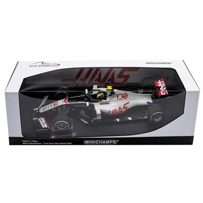 Minichamps model Mick Schumacher Haas F1 Team Test Drive Abu Dhabi 2020 1/18