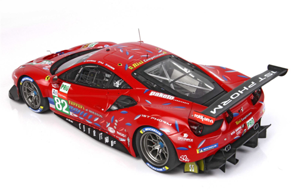 BBR Model Ferrari 488 LM GTE PRO Team RISI 24H Le Mans 2020