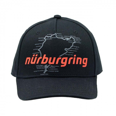 Šiltovka Nürburgring Racetrack čierna