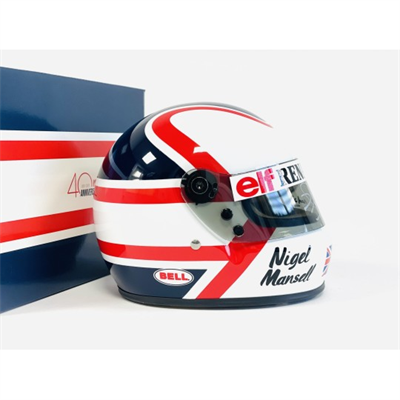 Mini Helma Nigel Mansell 1983 s podpisom