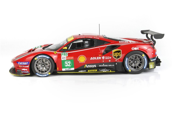 BBR Model Ferrari 488 GTE LM GTE Team AF Corse Le Mans 2021 Car No. 52