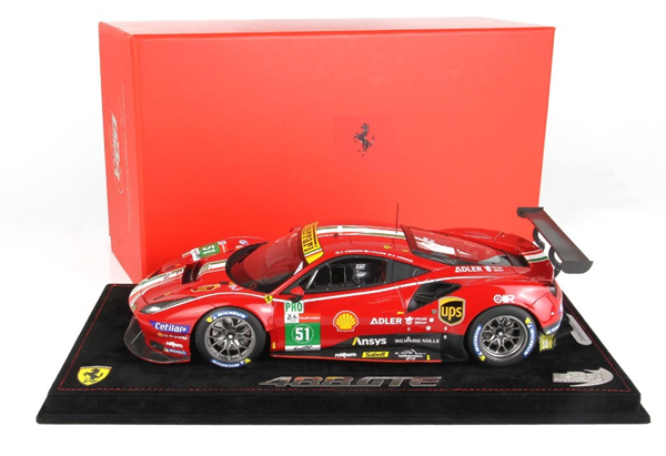 BBR Model Ferrari 488 GTE LM GTE Team AF Corse Wins Le Mans 2021 Car No. 51