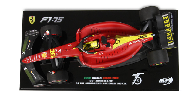 BBR Model Ferrari F1-75 Italian GP Monza 2022 C. Leclerc