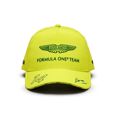 Tímová šiltovka Aston Martin Fernando Alonso Yellow