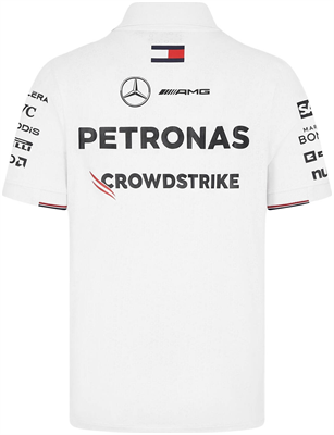 Tímová polokošeľa Mercedes AMG Petronas F1 Team biela